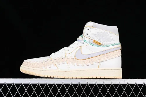 All categories Air Jordan Jordan series basketball shoes Air Jordan 1 High LW version Union x Air Jordan 1 High OG "Woven" AJ1 Joe 1 joint model woven high-top basketball shoes FD2565-100